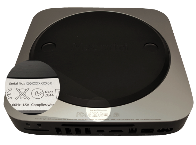 mac mini serial